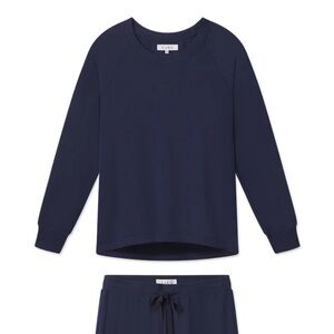 lake relax set top in english navy